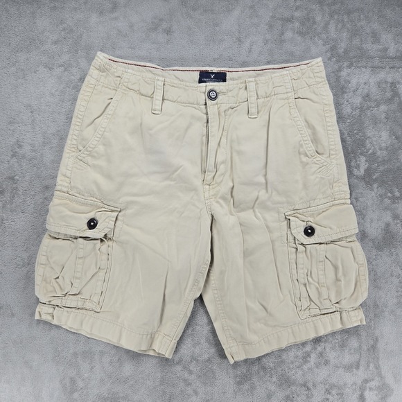 American Eagle Outfitters Other - American Eagle Cargo Shorts Mens Size 33 Light Beige Khaki Classic Length